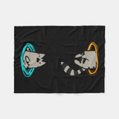 Chat Funny Video Game Tier Fleecedecke (Vorderseite (Horizontal))