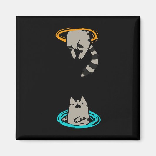 Chat Funny Video Game Tier Magnet (Vorne)