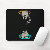 Chat Funny Video Game Tier Mousepad (Mit Mouse)