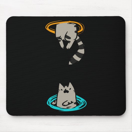Chat Funny Video Game Tier Mousepad (Vorne)
