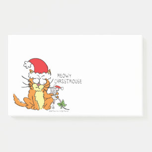 Chat Funny Weihnachten Cartoon Niedlich Mouse Post-it Klebezettel