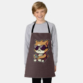 Chat Gamer - Geeks-Design Schürze (Getragen)