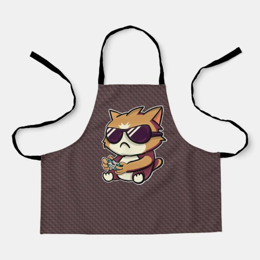 Chat Gamer - Geeks-Design Schürze (Vorderseite)