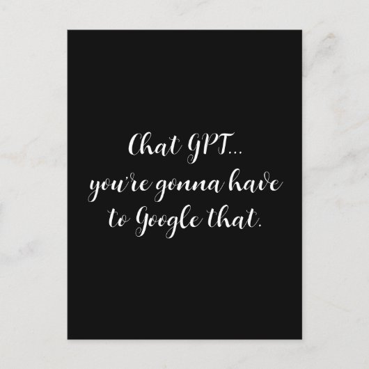 Chat GPT Postkarte (Vorderseite)