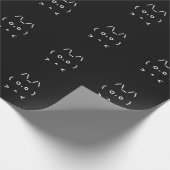 Chat GPT Tech Savvy Wrapping Paper Black Geschenkpapier (Ecke)