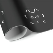 Chat GPT Tech Savvy Wrapping Paper Black Geschenkpapier (Rolleneckpunkt)