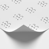 Chat GPT Tech Savvy Wrapping Paper White Geschenkpapier (Ecke)