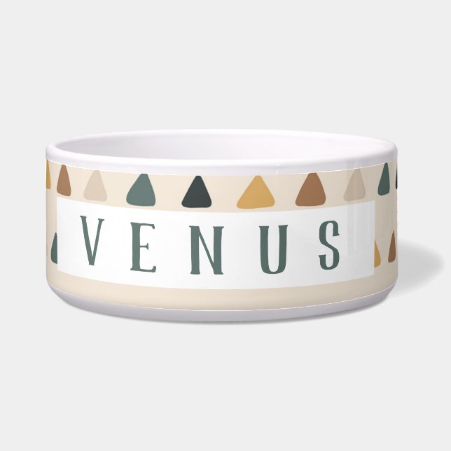 Chat Hund farbenfrohe Schüssel (Vorderseite)