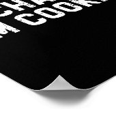 Chat I'm Cooked Funny I'm Cooked Meme Humor  Poster (Ecke)