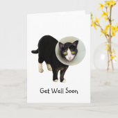 Chat in Cone Get Well Card Karte (Gelbe Blume)