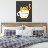 Chat in Kaffee Tasse Leinwand (Insitu (Schlafzimmer))
