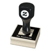 Chat in Window Simple Modern Script Name Niedlich Gummistempel (Stempel)