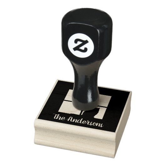 Chat in Window Simple Modern Script Name Niedlich Gummistempel (Stempel)