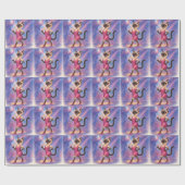 Chat-Junggeselinnen-Abschied im rosa Thema Geschenkpapier (Flach)