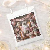 Chat-Junggeselinnen-Abschied im rosa Thema Geschenktütchen (Ausgeschnitten)