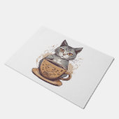 Chat-Kaffee Fußmatte (Schrägansicht)