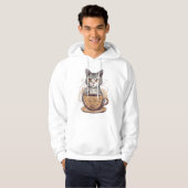 Chat-Kaffee Hoodie (Vorne ganz)