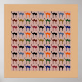 Chat/Katzenmuster Poster (Vorne)