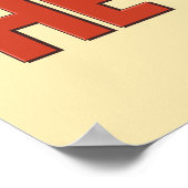 Chat kein Vintages sowjetisches Poster (Ecke)