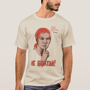 Chat kein Vintages sowjetisches Poster T-Shirt