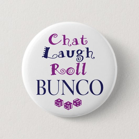 Chat, Lachen, Rolle - bunco Button (Vorderseite)
