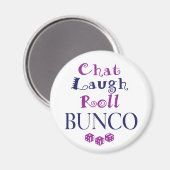 Chat, lachen, rollen - bunco magnet (Vorderseite/Rückseite)