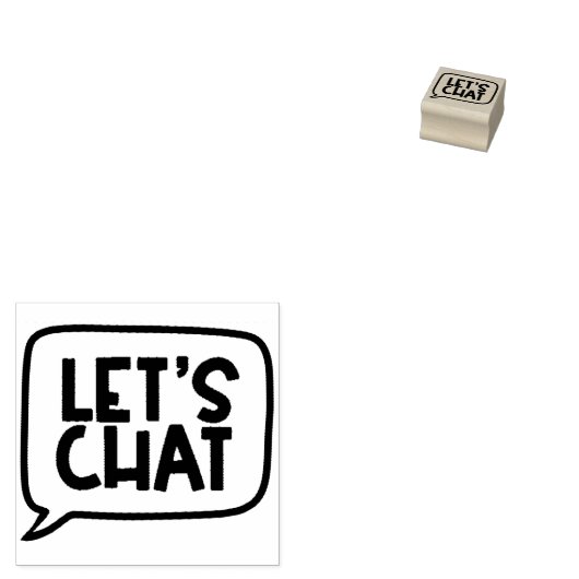 Chat Lehrerin Briefmarke Gummistempel (Stempel)