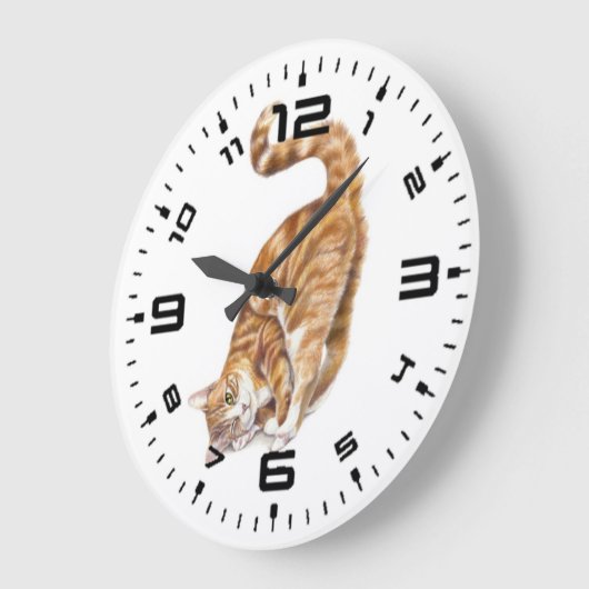 Chat-Liebe Acrylwand-Uhr Große Wanduhr (Winkel)