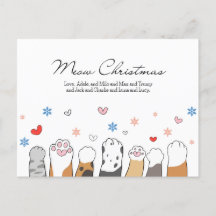 Chat Lover Christmas Card Tierlover Postkarte