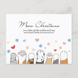 Chat Lover Christmas Card Tierlover Postkarte