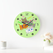 Chat Lover Wall Clock Große Wanduhr (Zuhause)
