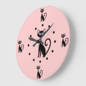 Chat Lovers Wall Clock Große Wanduhr (Winkel)