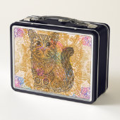 Chat-Lunch Box Metall Brotdose (Rückseite)