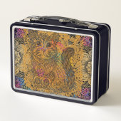 Chat-Lunch Box Metall Brotdose (Rückseite)