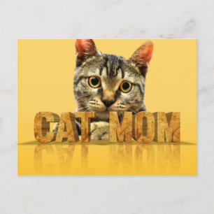 Chat-Mama-Geschenk Katzenmutter Shirt Beste Ka Postkarte