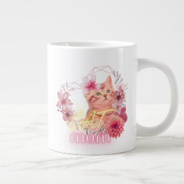 Chat Mama Tasse - Niedlicher Kaffee-Teppichkissen