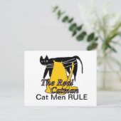 Chat Men Rule Card Postkarte (Stehend Vorderseite)