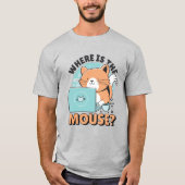 Chat mit Computer T-Shirt (Vorderseite)