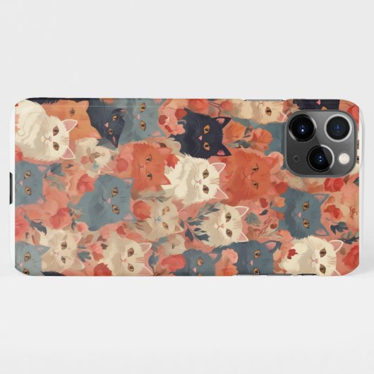 Chat Muster Telefoncase iPhone Hülle (Rückseite (Horizontal))