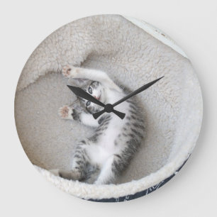 Chat Nickerchen Wall Clock Große Wanduhr