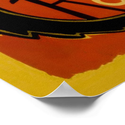 Chat Noir, Black Cat, französische Diskothek Vinta Poster (Ecke)