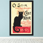Chat Noir~Black Cat Leinwanddruck (Insitu (Holzboden))