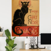 Chat Noir ~ Black Cat Poster (Heimbüro)