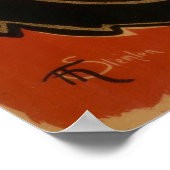 Chat Noir ~ Black Cat Poster (Ecke)