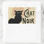 Chat Noir~Black Cat Rechteckiger Aufkleber (Tasche)