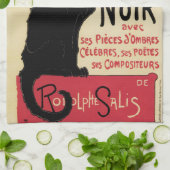 Chat Noir~Black Katze Küchentuch (Gefaltet)