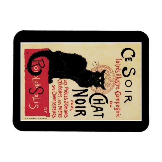 Chat Noir~Black Katze Magnet (Horizontal)