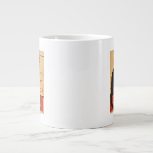 Chat Noir Cabaret Troupe Black Cat Promo Poster Jumbo-Tasse (Vorderseite)