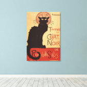Chat Noir Cabaret Troupe Black Cat Promo Poster Leinwanddruck (Insitu (Holzboden))