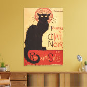 Chat Noir Cabaret Troupe Black Cat Promo Poster Leinwanddruck (Insitu (Wohnzimmer))